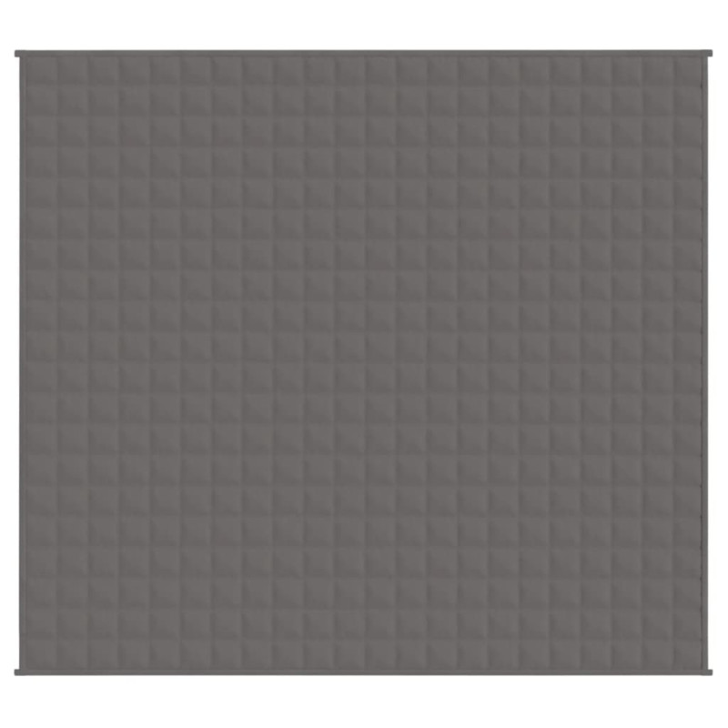Produktbild för Tyngdtäcke grå 200x220 cm 9 kg tyg