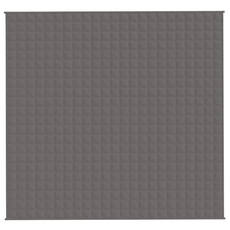 Produktbild för Tyngdtäcke grå 220x230 cm 11 kg tyg