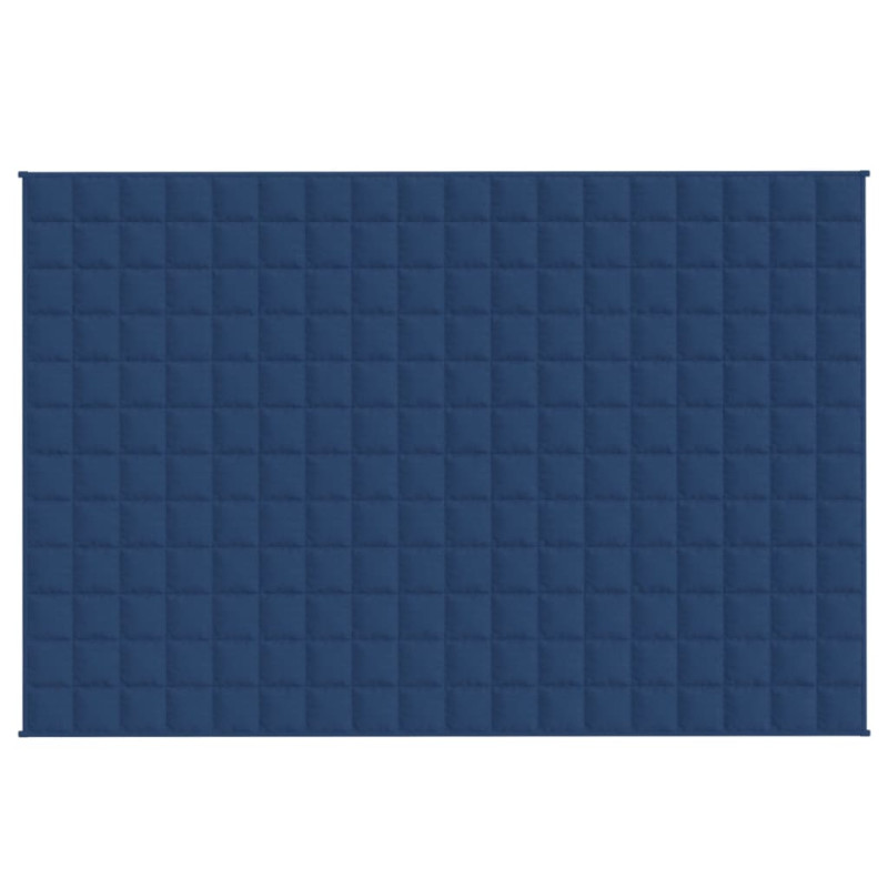 Produktbild för Tyngdtäcke blå 122x183 cm 9 kg tyg