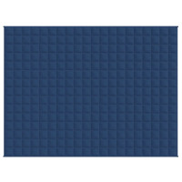 Produktbild för Tyngdtäcke blå 152x203 cm 7 kg tyg