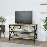 Produktbild för Tv-bänk sonoma-ek 80x40x50 cm konstruerat trä