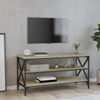 Produktbild för Tv-bänk sonoma-ek 100x40x50 cm konstruerat trä