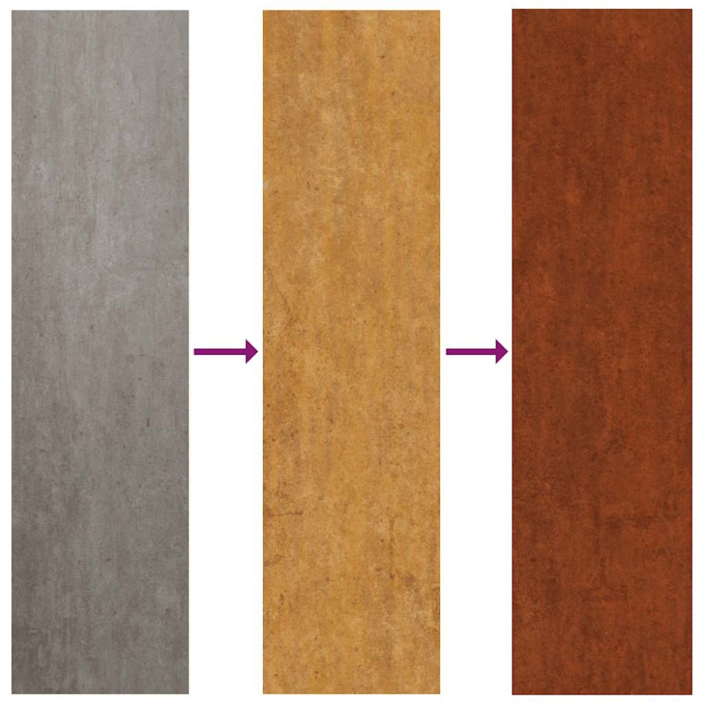 Produktbild för Odlingslåda 62x30x29 cm rosttrögt stål