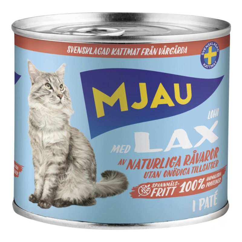 Produktbild för Mjau kattmat lax 635g