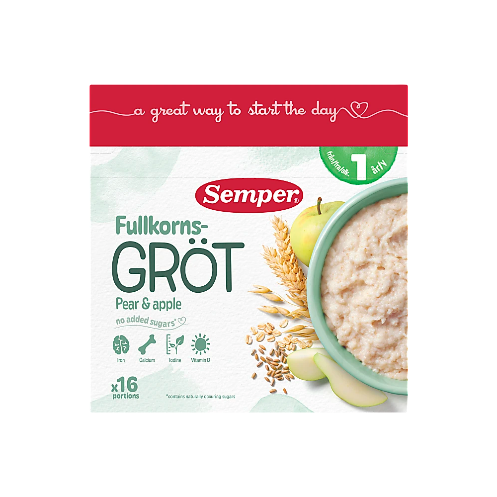 Produktbild för Fruktgröt Fullkorn 1 år 530 g