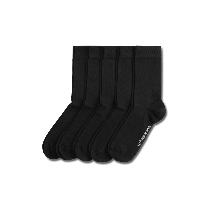 Produktbild för Essential 5-p Socks Black Male