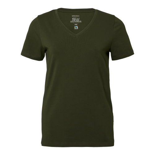 South West Scarlet T-shirt w Green Female