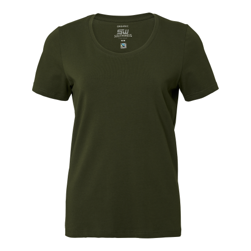 South West Nora T-shirt w Dark olive Female