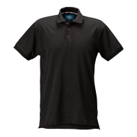 Produktbild för Morris solid Polo Black Male