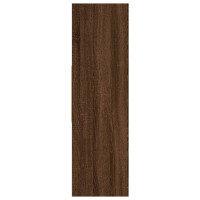Produktbild för Bokhylla brun ek97,5x29,5x100 cm konstruerat trä