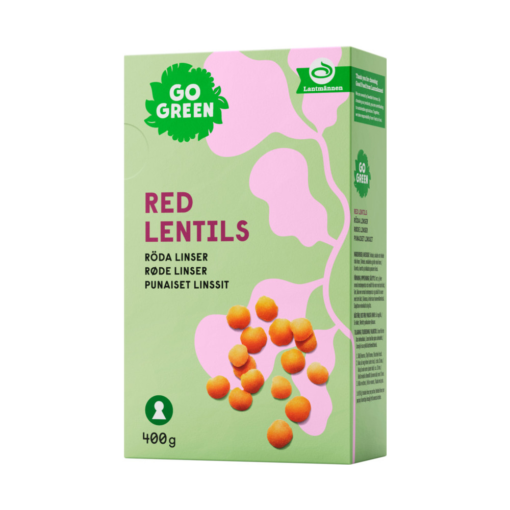 Produktbild för Röda linser 400 g