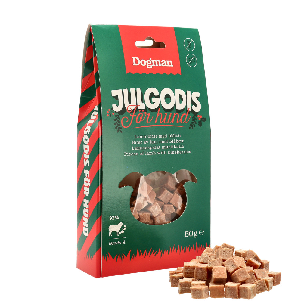 Produktbild för Julgodis Hund 80g