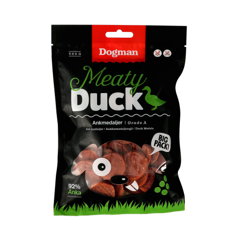 DOGMAN Meaty Ankmedaljer Hundgodis 300g