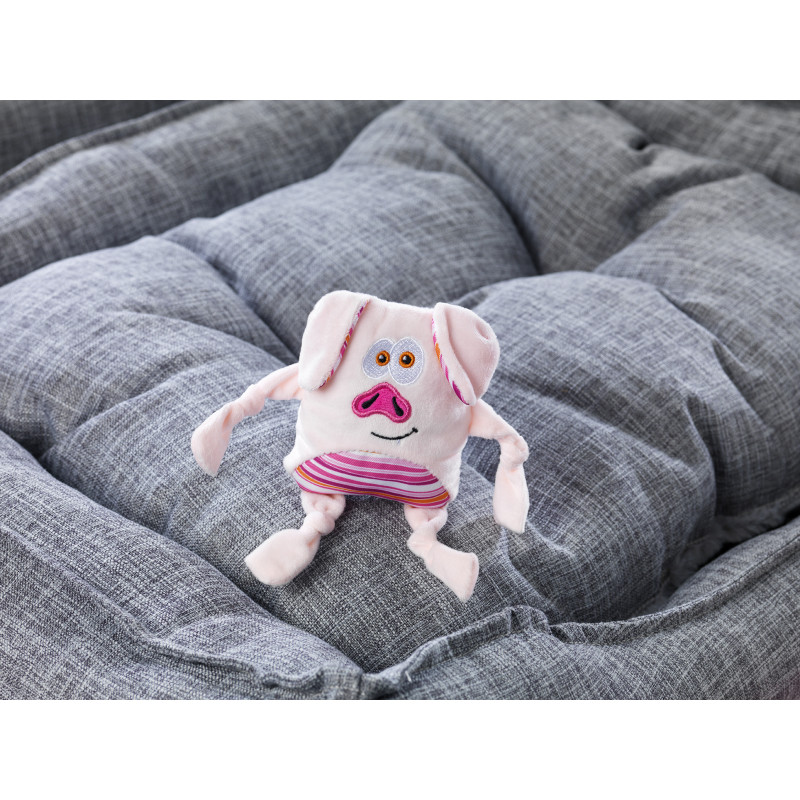 Produktbild för Dogman Leksak PiggePlutt Rosa M 20cm