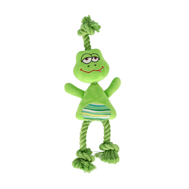 Produktbild för Dogman Leksak FroggeRep Grön L 40cm