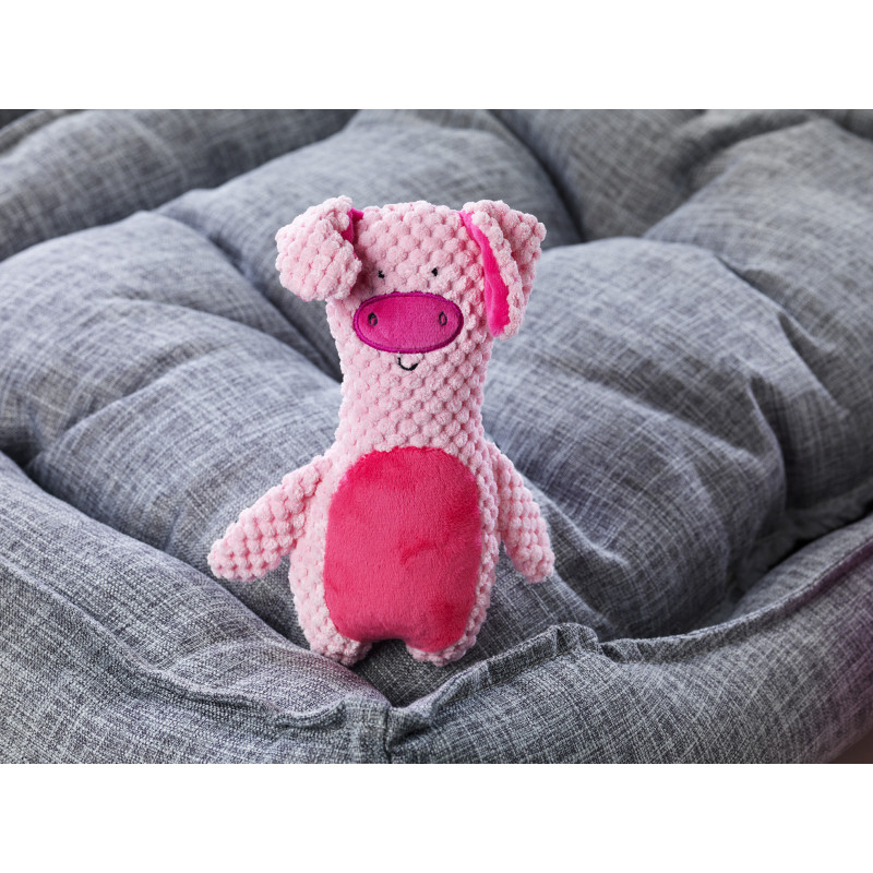 Produktbild för Dogman Leksak PiggySoft Rosa M 20cm