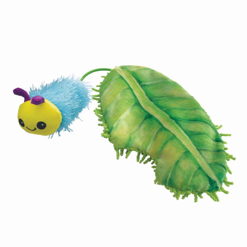 Produktbild för KONG Leksak Flingaroo CATerpillar Flerfärgad 8x25,5x3cm