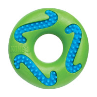 Produktbild för KONG Leksak Squeezz Goomz Ring Grön L 14cm Green