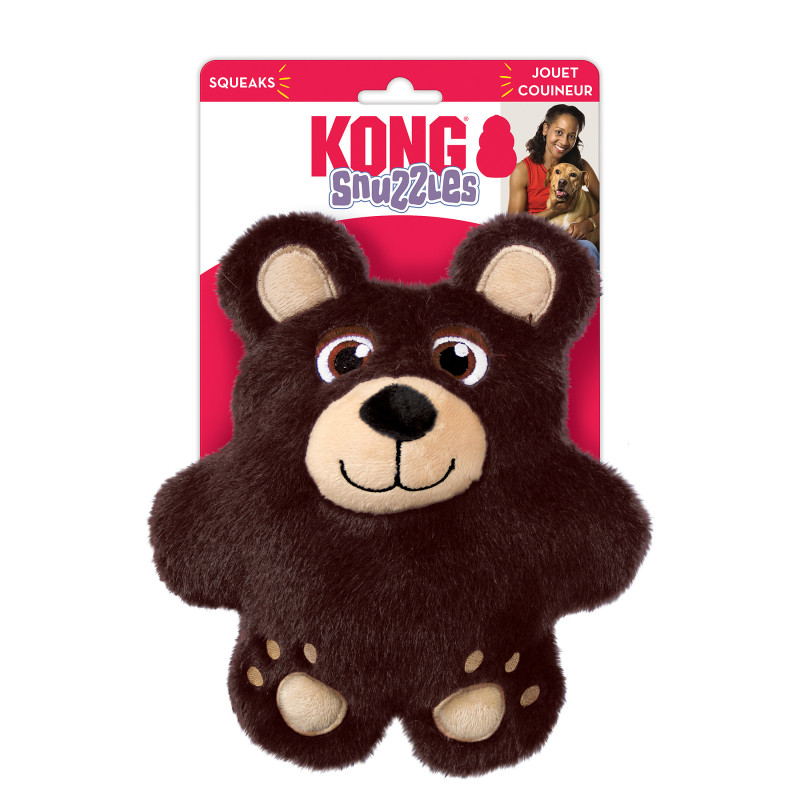 Produktbild för KONG Leksak Snuzzles Bear Brun M