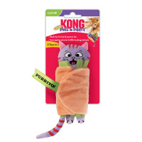 Produktbild för Kong Leksak Pull-a-partz Purrito Flerfärgad