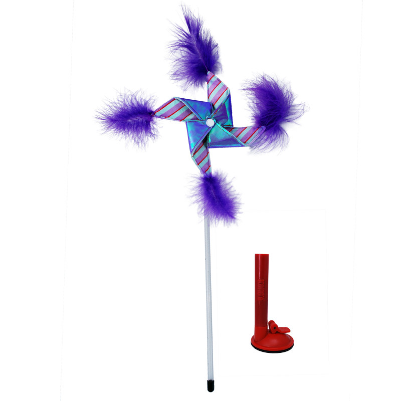 Produktbild för KONG Leksak Spö Connects Pinwheel Flerfärgad 53cm