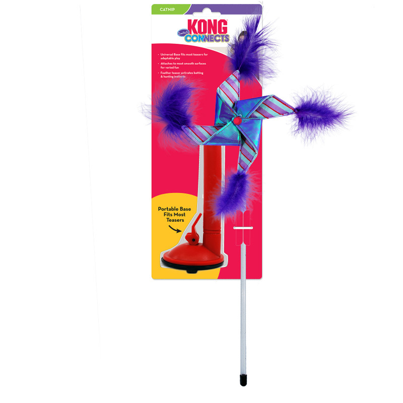 Produktbild för KONG Leksak Spö Connects Pinwheel Flerfärgad 53cm