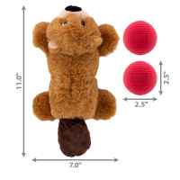 Produktbild för Kong Cozie Pocketz Beaver Flerfärgad