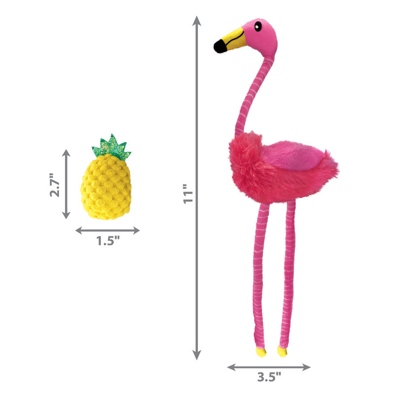 Produktbild för KONG Tropics Flamingo Flerfärgad 33cm