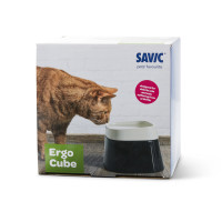 Miniatyr av produktbild för Savic Vattenskål Ergo cube Svart 22x22x16cm
