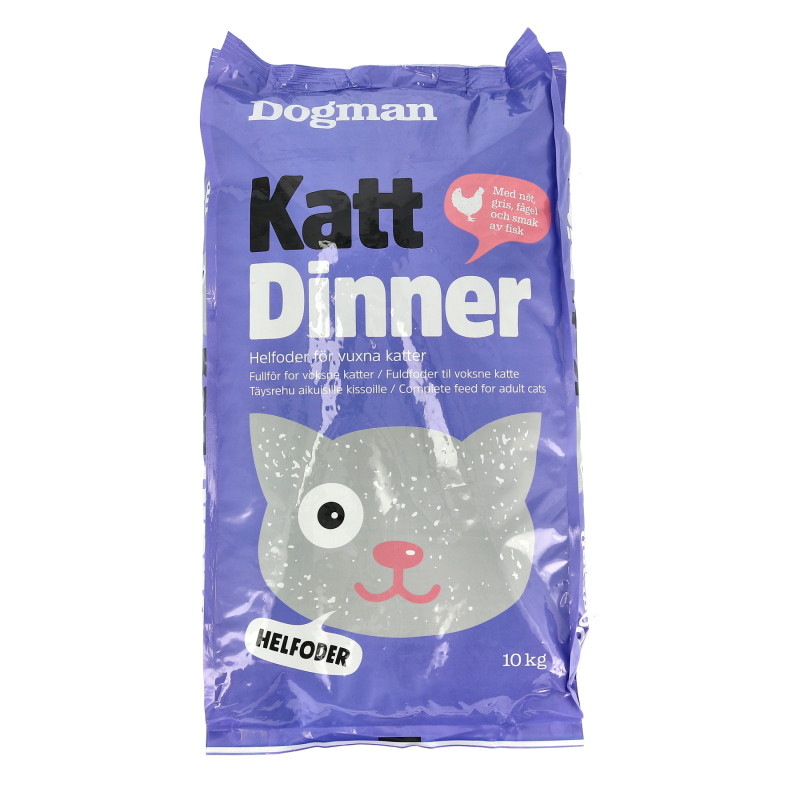 Produktbild för Dogman Cat Dinner 10kg