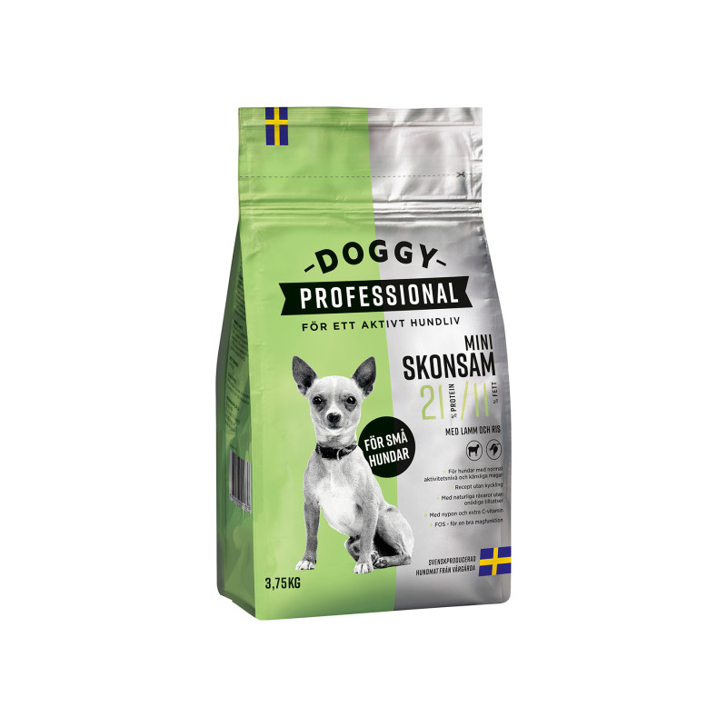 Produktbild för Doggy Professional Mini Skonsam 3,75kg