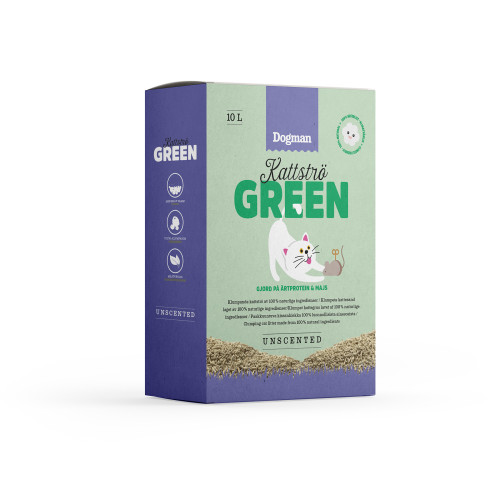 DOGMAN Dogman Kattströ Green unscented 4kg
