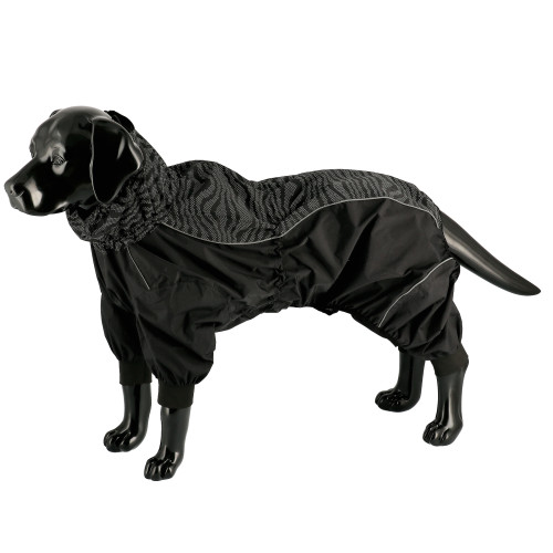 DOGMAN Regnoverall Dot 35cm Svart