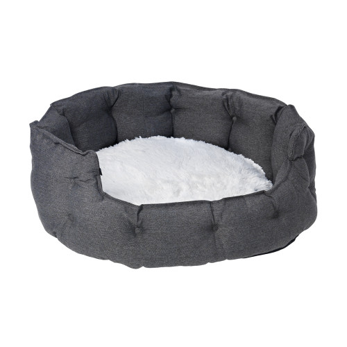 DOGMAN Bädd Classy Memory Foam Oval Grå