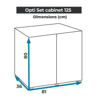 Miniatyr av produktbild för Aquael Optiset Möbel Svart 125L