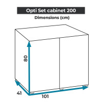 Produktbild för Optiset Möbel Vit