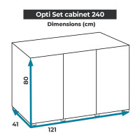 Produktbild för Optiset Möbel Vit