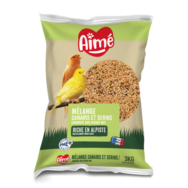 Produktbild för Kanariefoder Ekonomi Aimé 3000 g