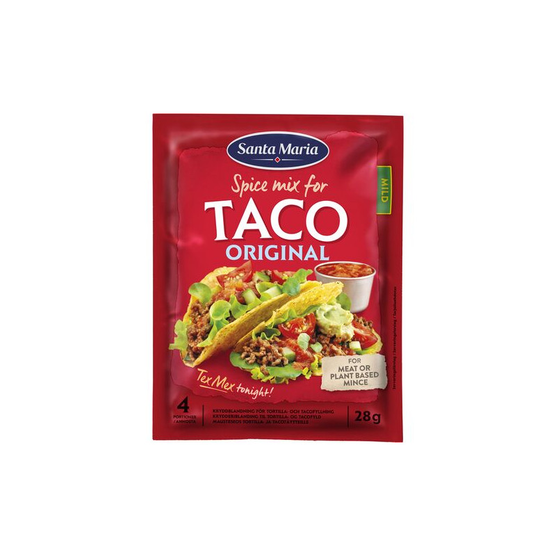 Produktbild för Taco Spice Mix Mild 28g