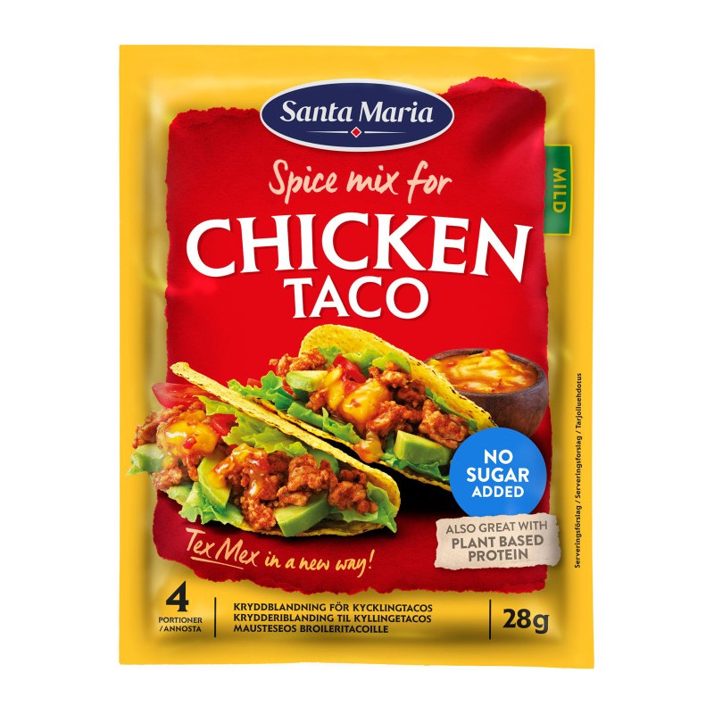 Produktbild för Chicken Taco Spicemix 28g