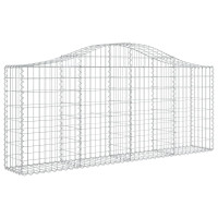 Produktbild för Gabioner bågformade 20 st 200x30x80/100 cm galvaniserat järn