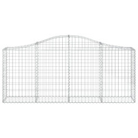 Produktbild för Gabioner bågformade 20 st 200x30x80/100 cm galvaniserat järn