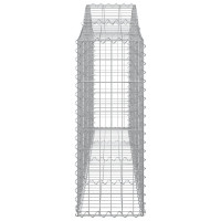 Produktbild för Gabioner bågformade 20 st 200x30x80/100 cm galvaniserat järn