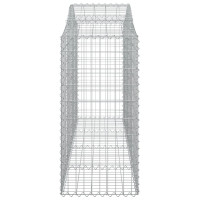 Produktbild för Gabioner bågformade 3 st 200x50x120/140 cm galvaniserat järn