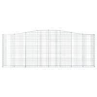 Produktbild för Gabioner bågformade 5 st 400x30x140/160 cm galvaniserat järn