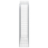 Produktbild för Gabioner bågformade 5 st 200x50x220/240 cm galvaniserat järn