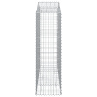 Produktbild för Gabioner bågformade 2 st 200x50x160/180 cm galvaniserat järn