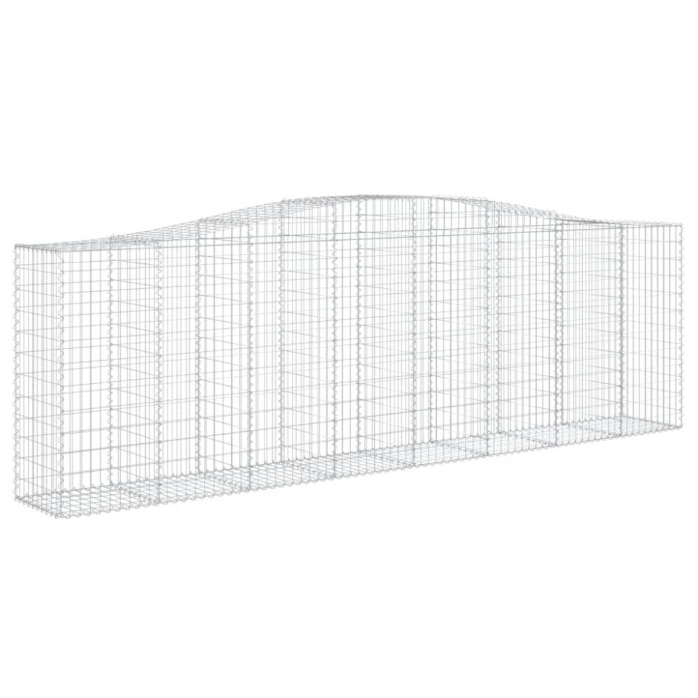 Produktbild för Gabioner bågformade 20 st 400x50x120/140 cm galvaniserat järn