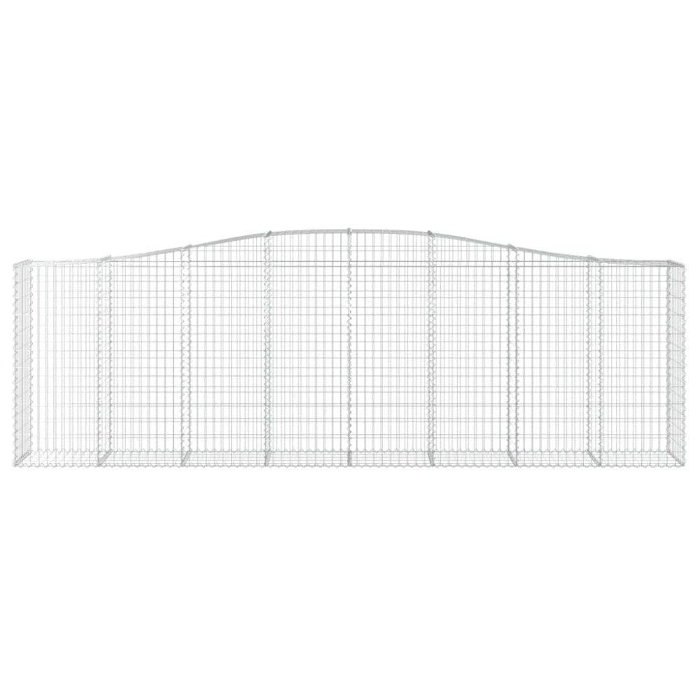 Produktbild för Gabioner bågformade 20 st 400x50x120/140 cm galvaniserat järn
