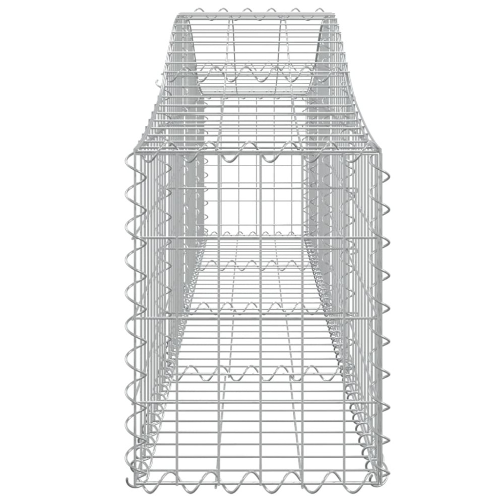 Produktbild för Gabion bågformad 3 st 200x30x40/60 cm galvaniserat järn